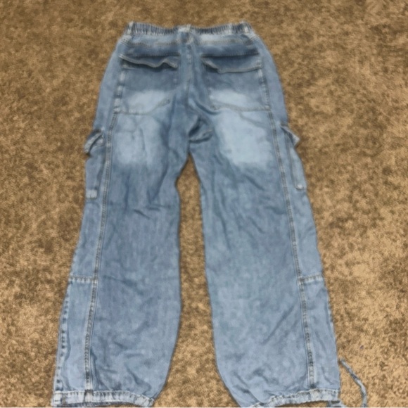 HABITUAL Jeans Women S  Cargo Barrel Skater Festival Grunge Soft Travel Comfort - Picture 5 of 11